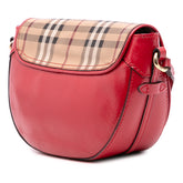 Patent Leather and Haymarket Check Coated Canvas Maydown Crossbody